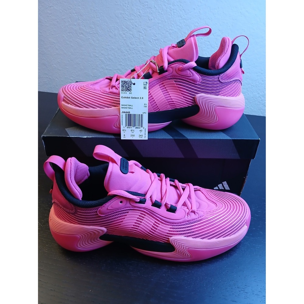 Adidas Exhibit Select 2.0 Womens Basketball Shoes Pink Black JI4448 Size 8 NEW